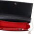 Christian Louboutin Paloma Clutch Crossbody Black Leather Leopard Studded